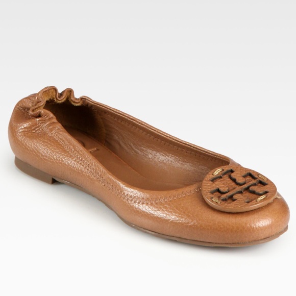 Tory Burch Shoes - Tory Burch Reva Tan Flats (6)